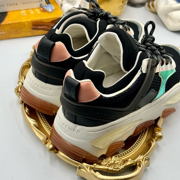 🆕 KURT GEIGER LONDON 🧿 NWOB Letta Platform Sneakers, Sz 37 - Picture 6 of 16
